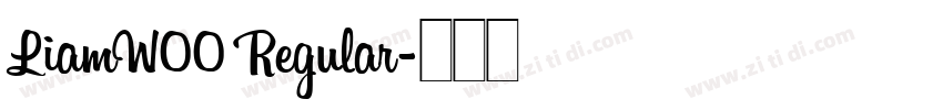 LiamW00 Regular字体转换
